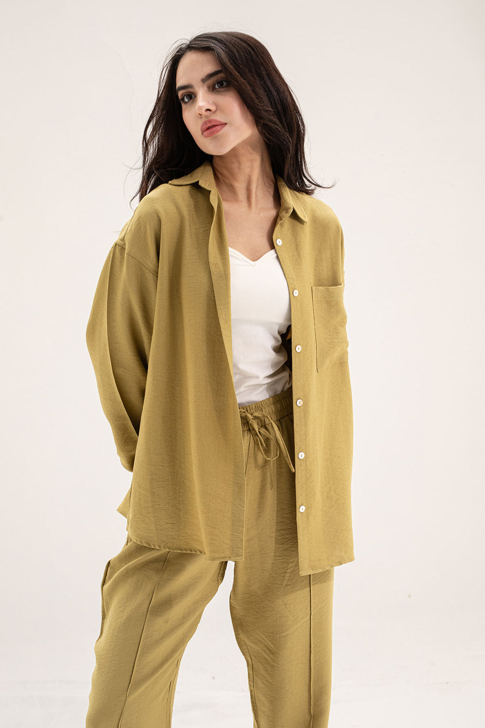 Lime Linen Comfort Set