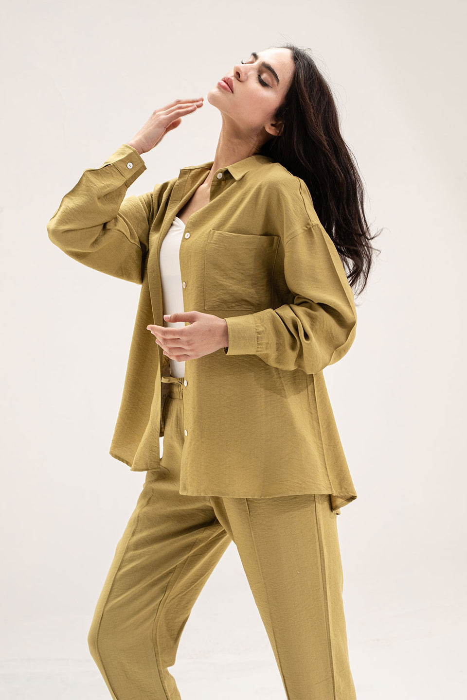 Lime Linen Comfort Set