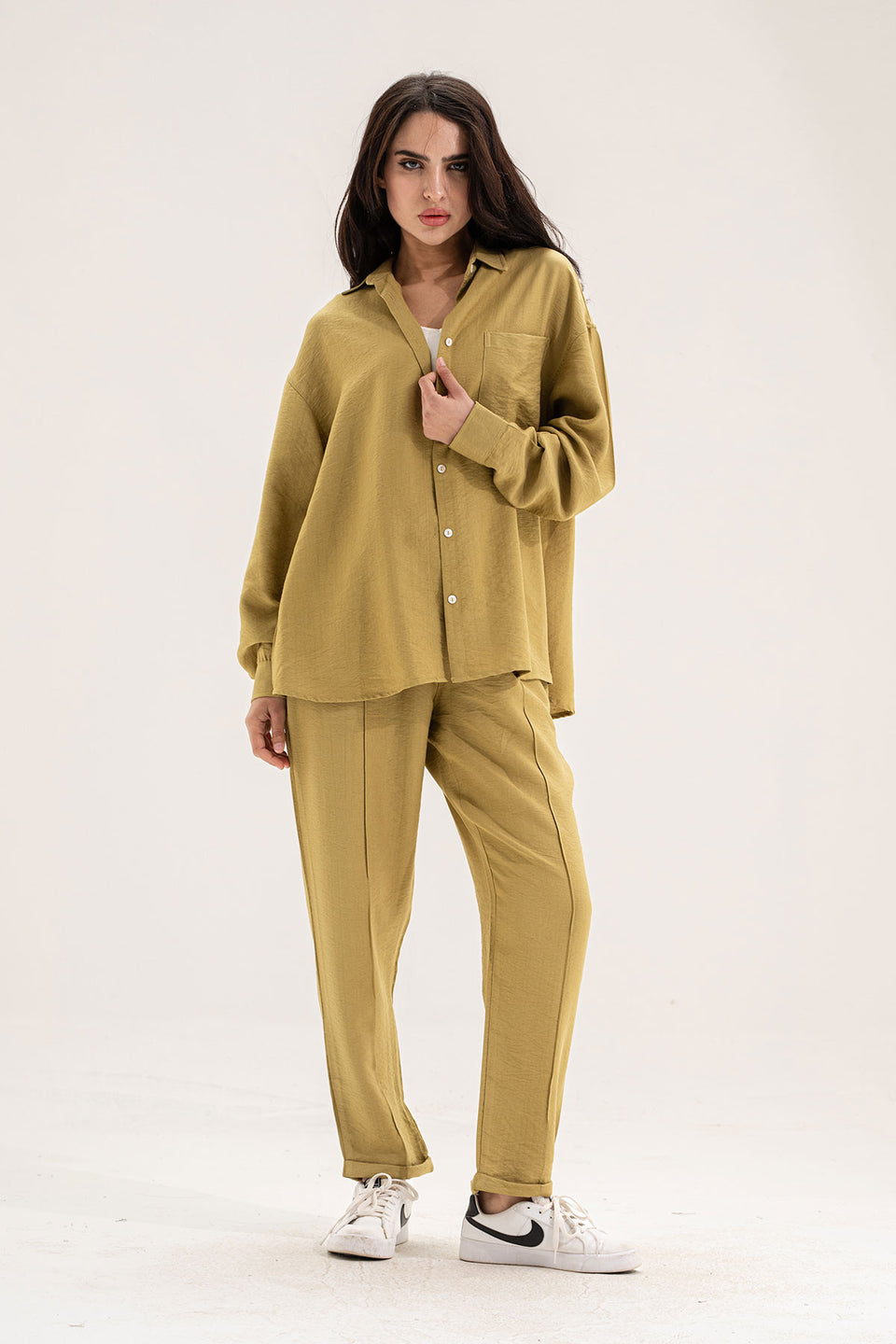 Lime Linen Comfort Set