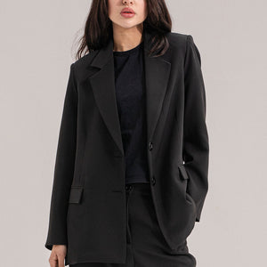 Black Modern Fit Formal Blazer