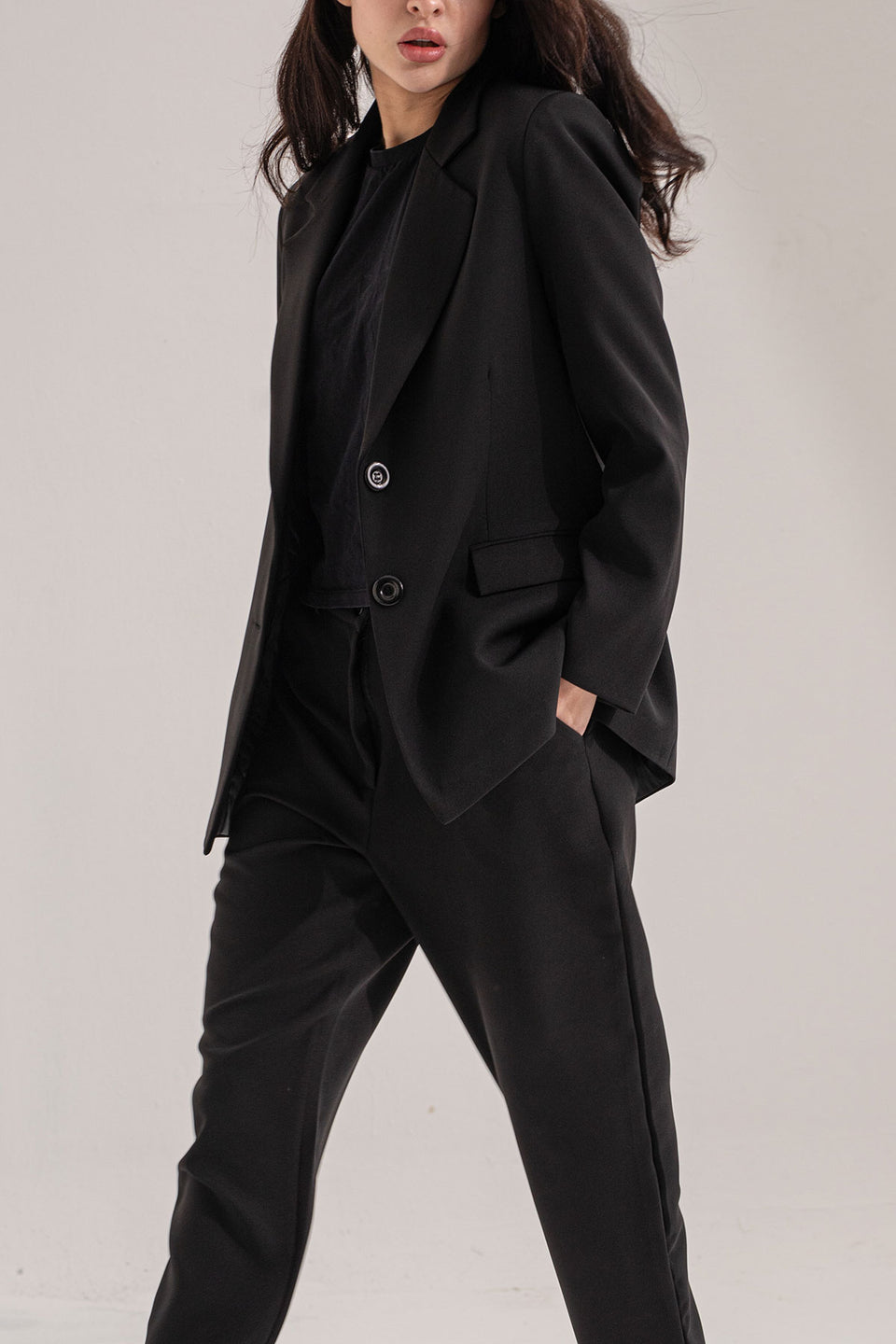 Black Modern Fit Formal Blazer