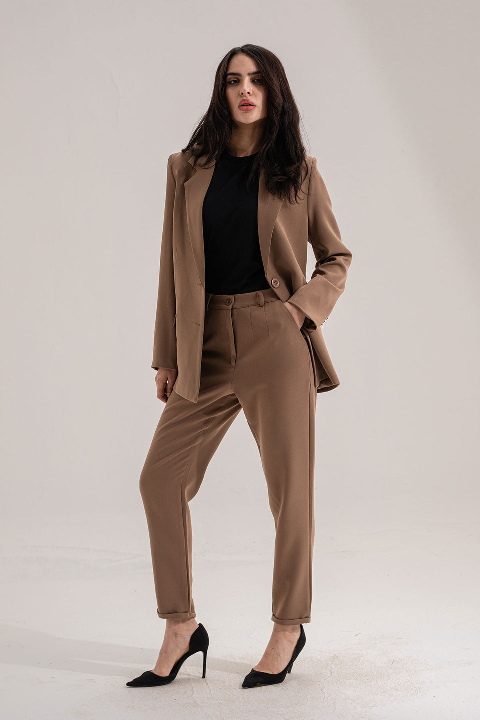 Brown Modern Fit Formal Blazer