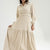 Beige Patterned Long Dress