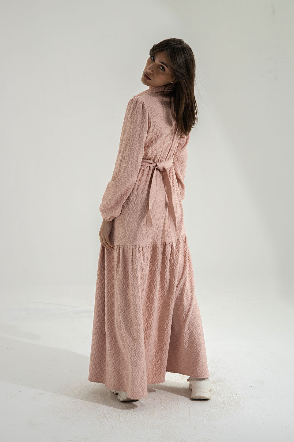 Simon Patterned Long Dress