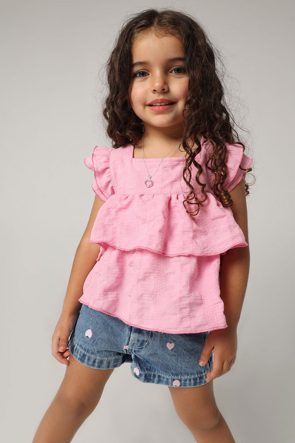 Pink Kids Blouse 3-7 Years For Girls