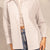 Beige Striped Long Sleeves Shirt