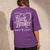 Purple Printed Oversize T-shirt