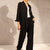 Black Oversize Comfort Linen Set