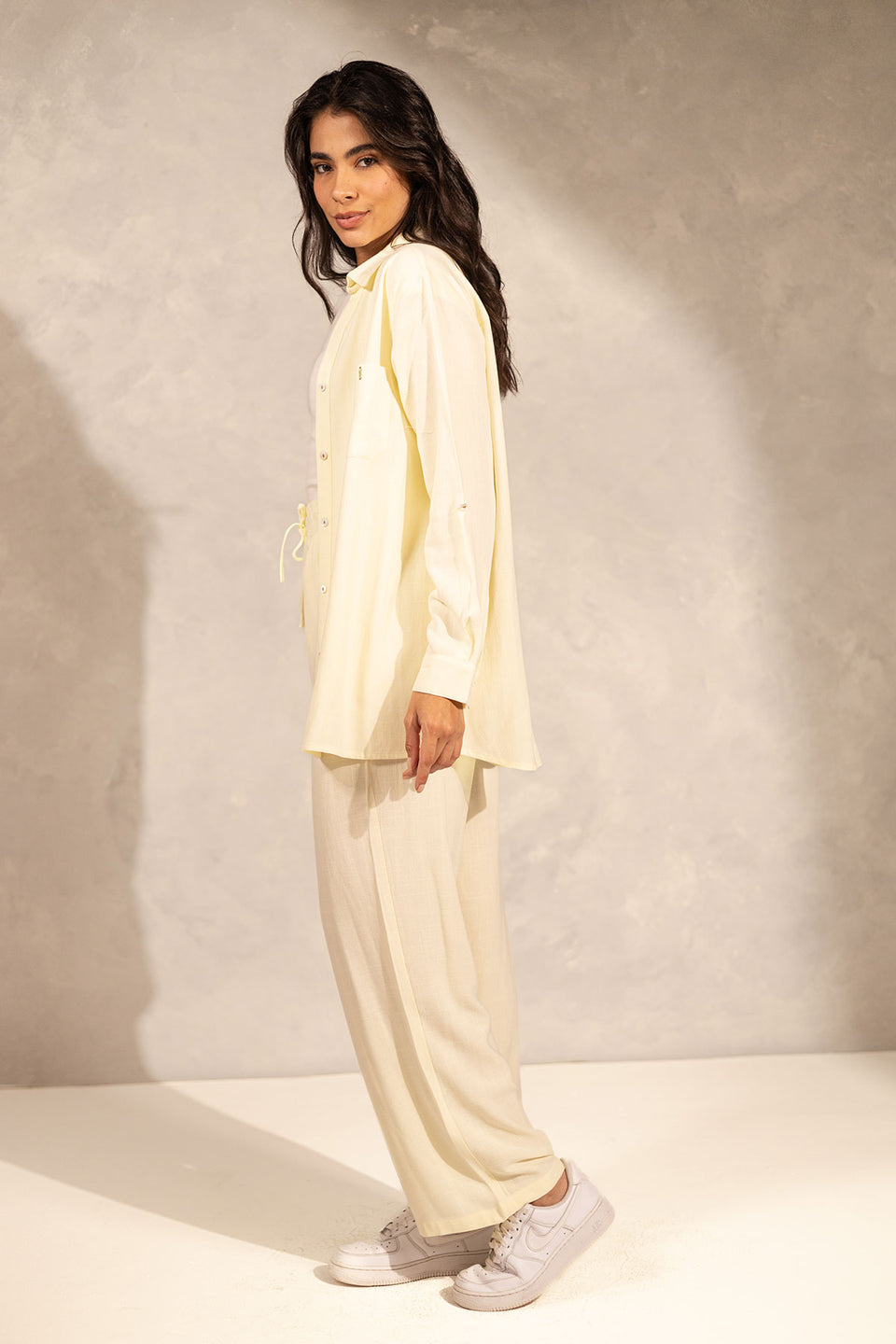 Yellow Oversize Comfort Linen Set