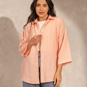Pink Comfort Linen Shirt