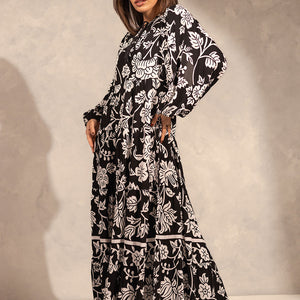 Black Patterned Dress
