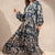 Blue Patterned Dress