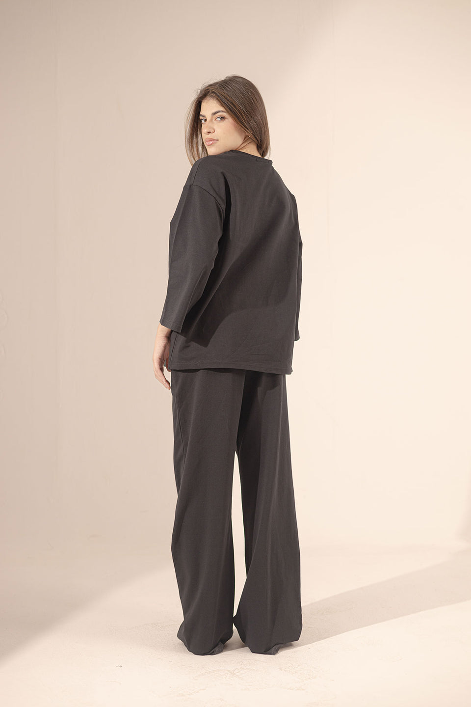 Black Printed Cotton Set