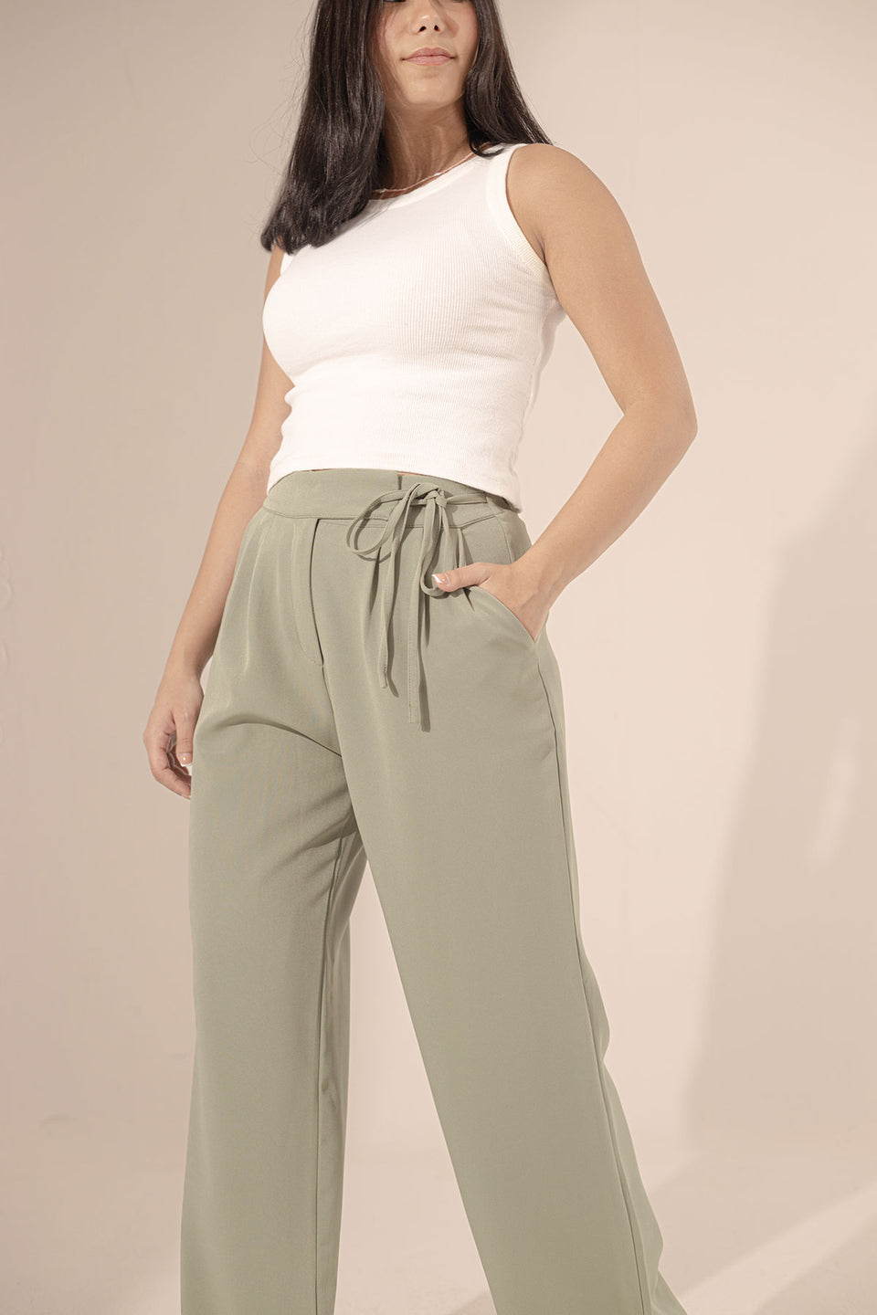 Bestag Tied Wide-Leg Pants