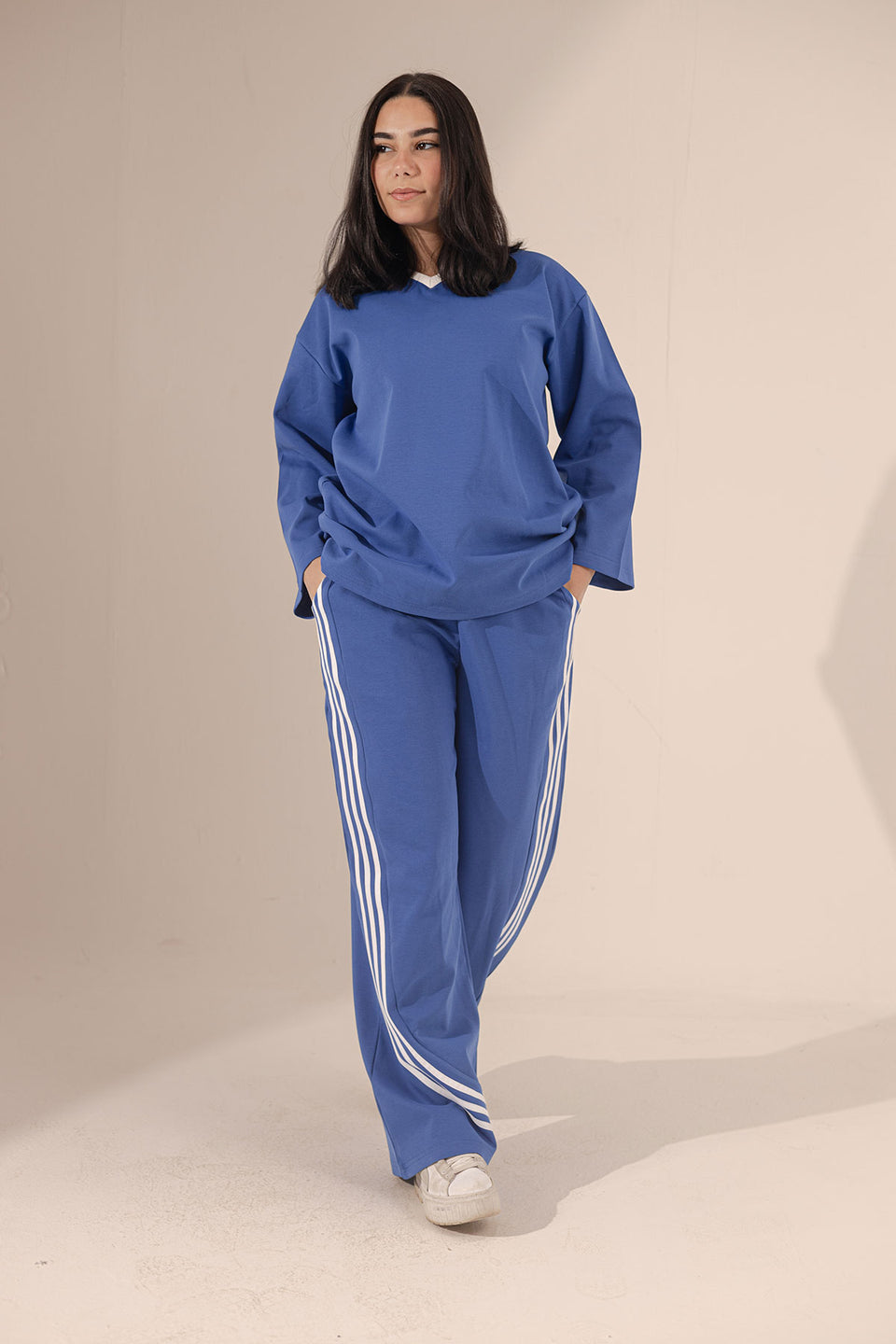 Blue Lines Cotton Set