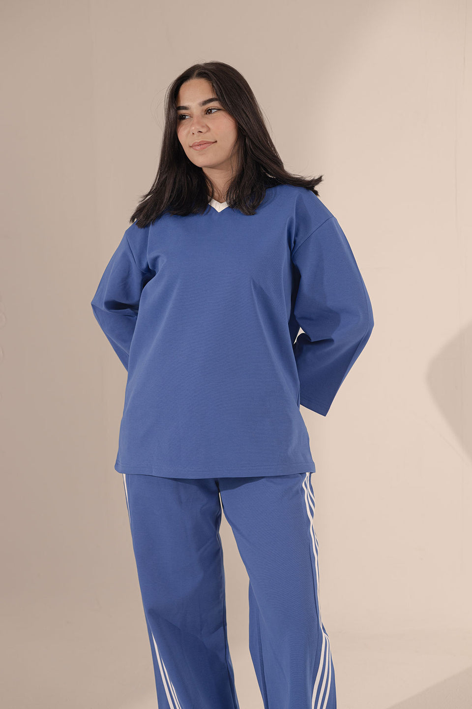 Blue Lines Cotton Set