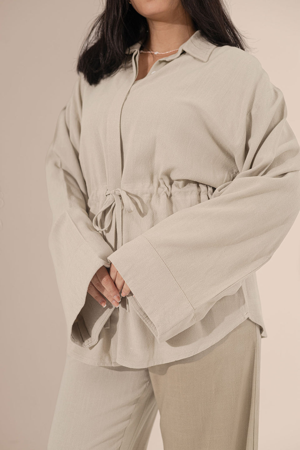 Bestag Pure Linen Tied Set