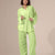 Lime Pure Linen Tied Set