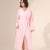 Pink Wrap Linen Summer Dress