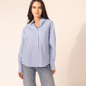 Blue Checkers Long Sleeves Shirt