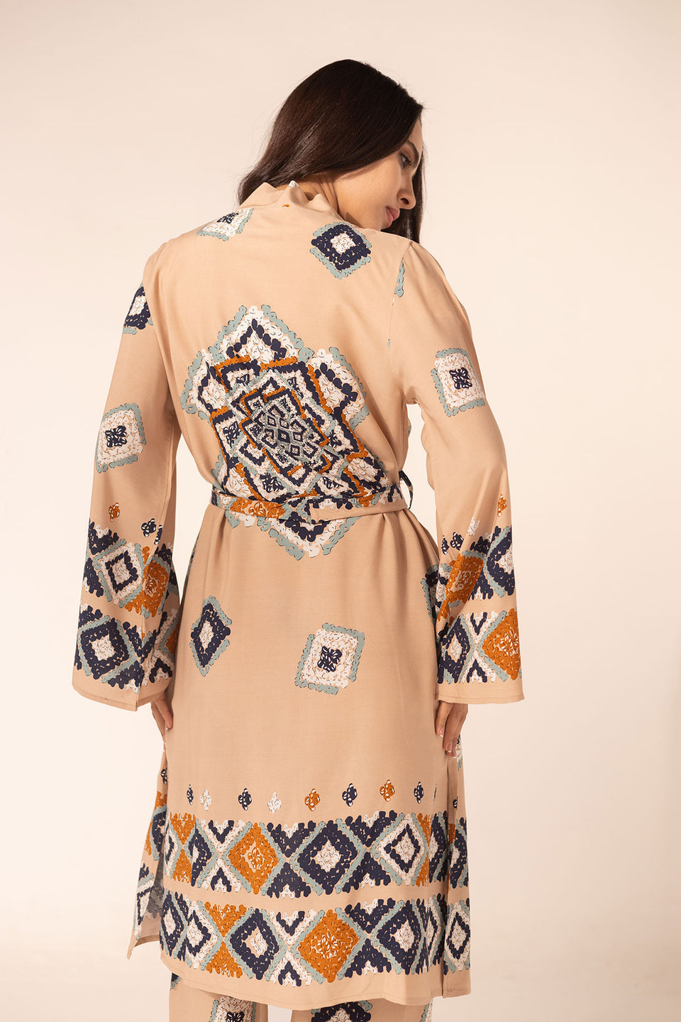 Beige Summer Patterned Set