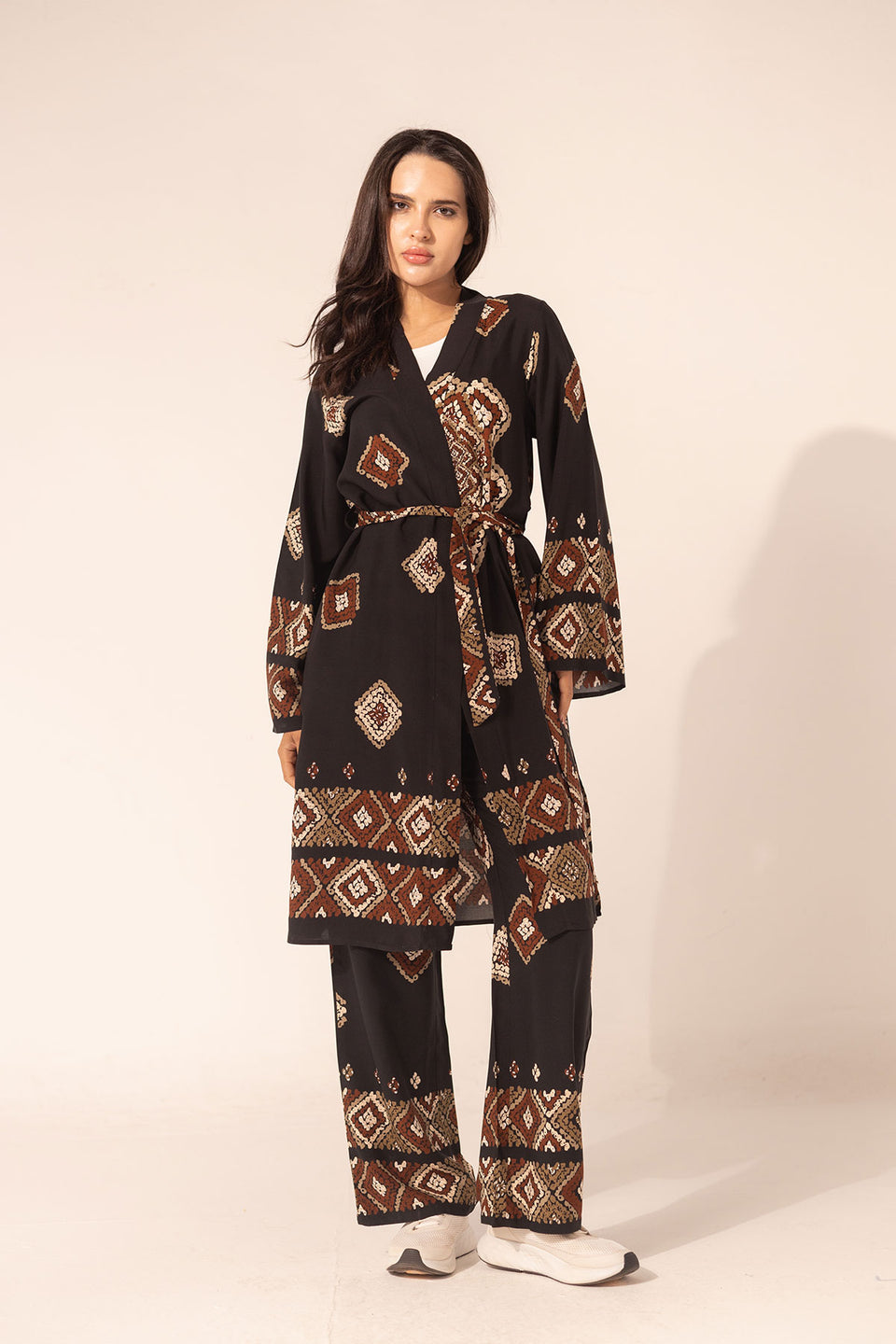 Black Summer Patterned Set