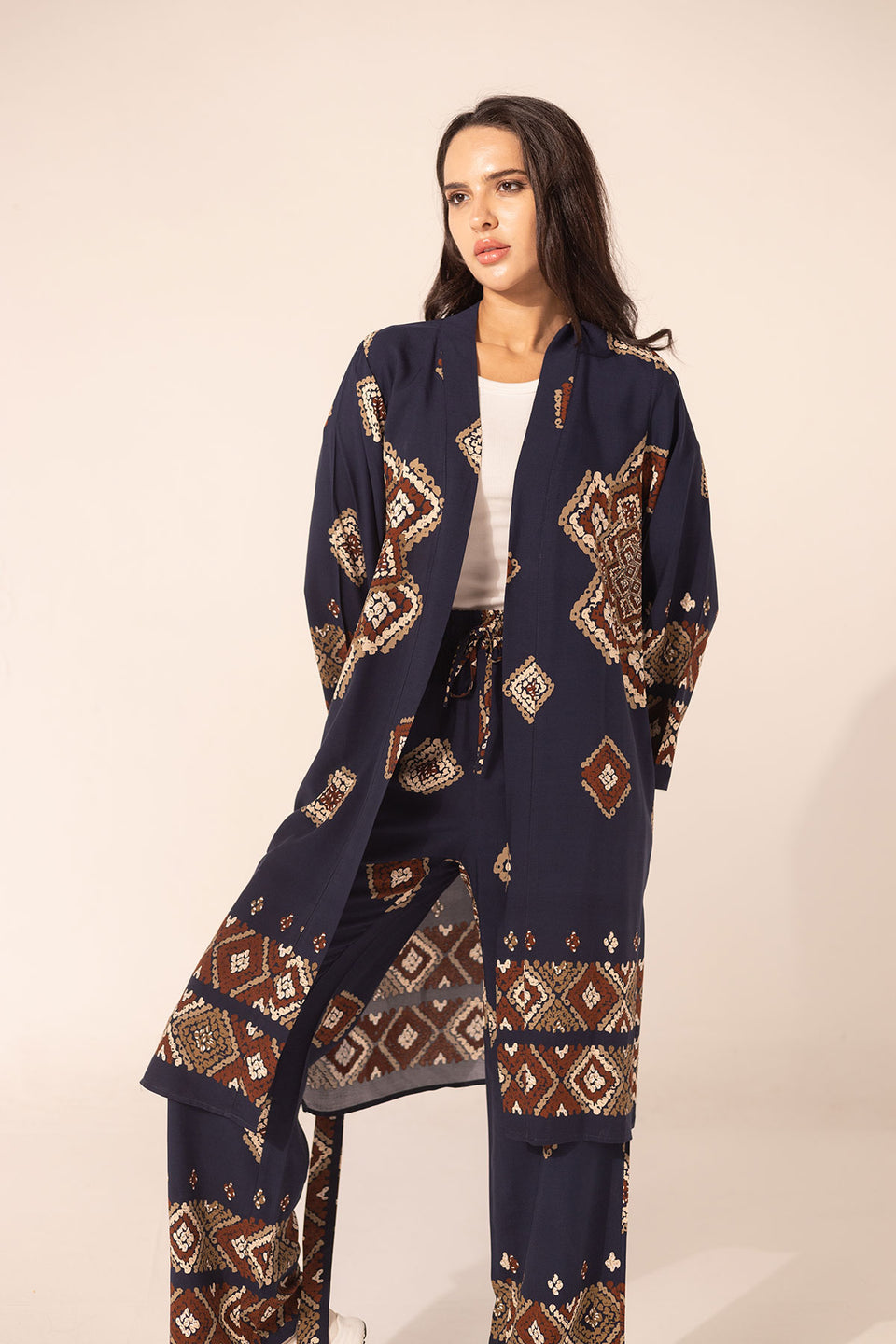 Navy Summer Patterned Set