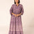 Purple Summer Patterned Dress