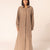 Coffe Sparkle Linen Shirt Dress