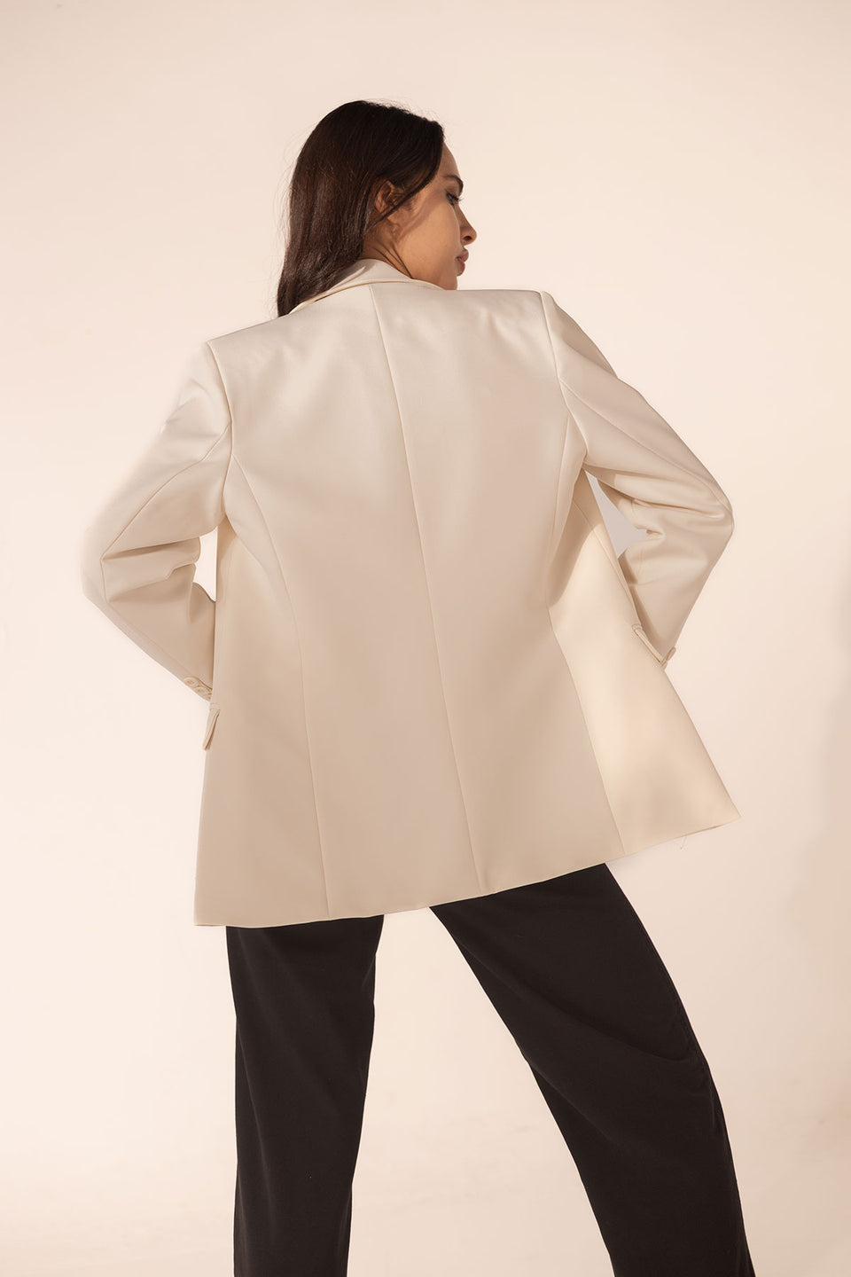 Beige Premium TR Tailored Blazer