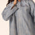 Blue Denim Sparkle Embroidered Shirt