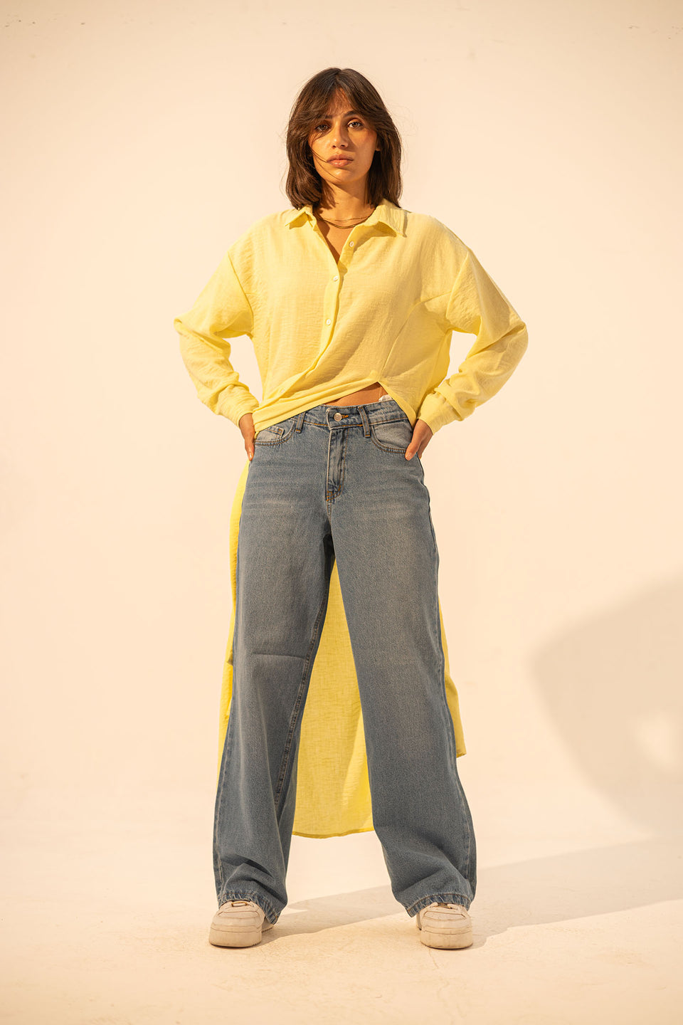 Light Jeans Wide Leg Jeans