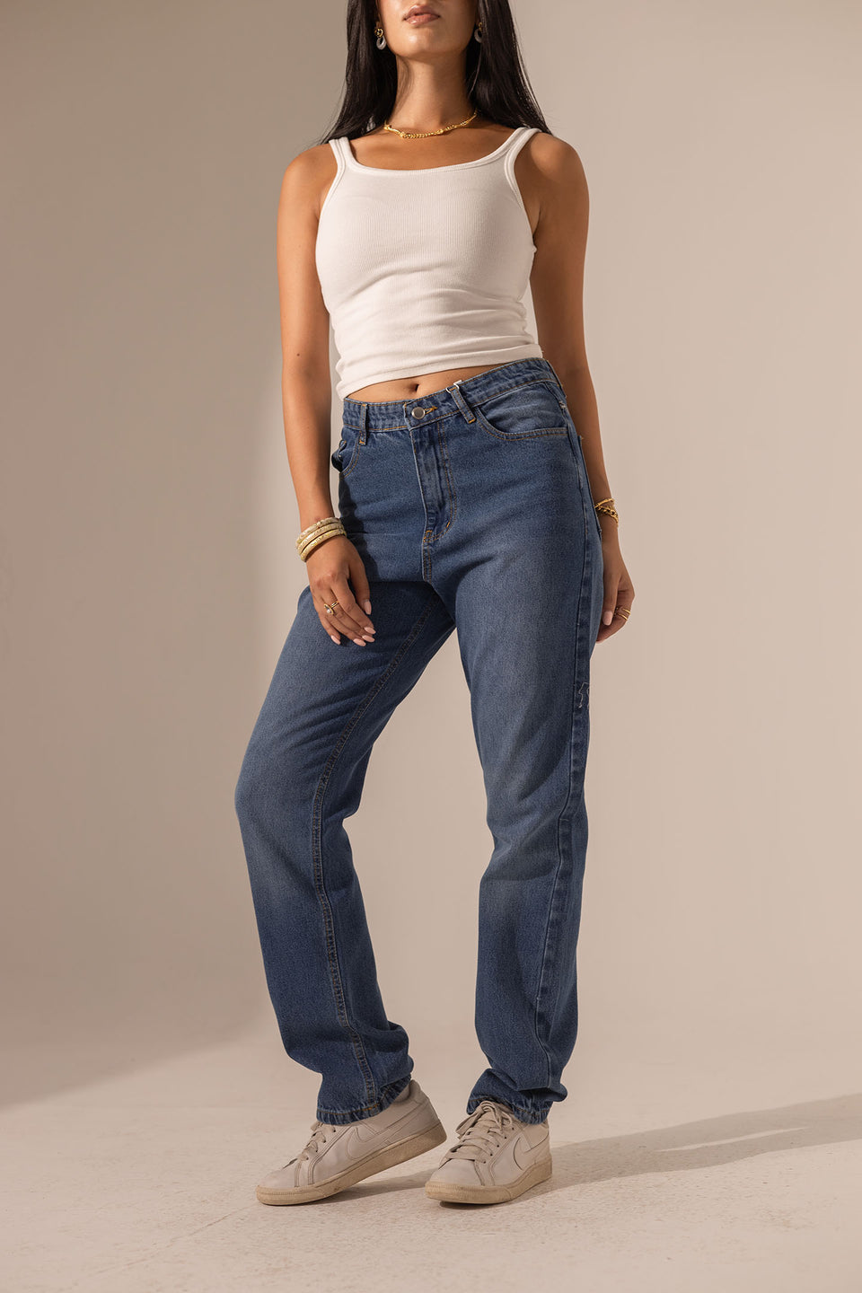 Jeans High-Waisted Straight