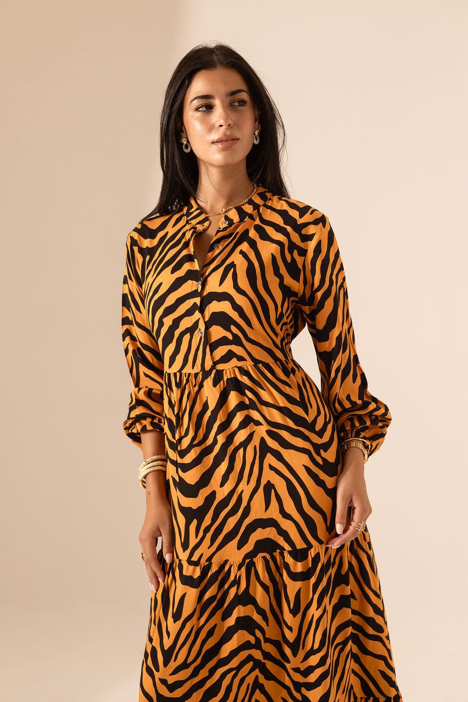 Brown zebra Summer Dress
