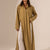 Olive Side-Slit Linen Long Shirt