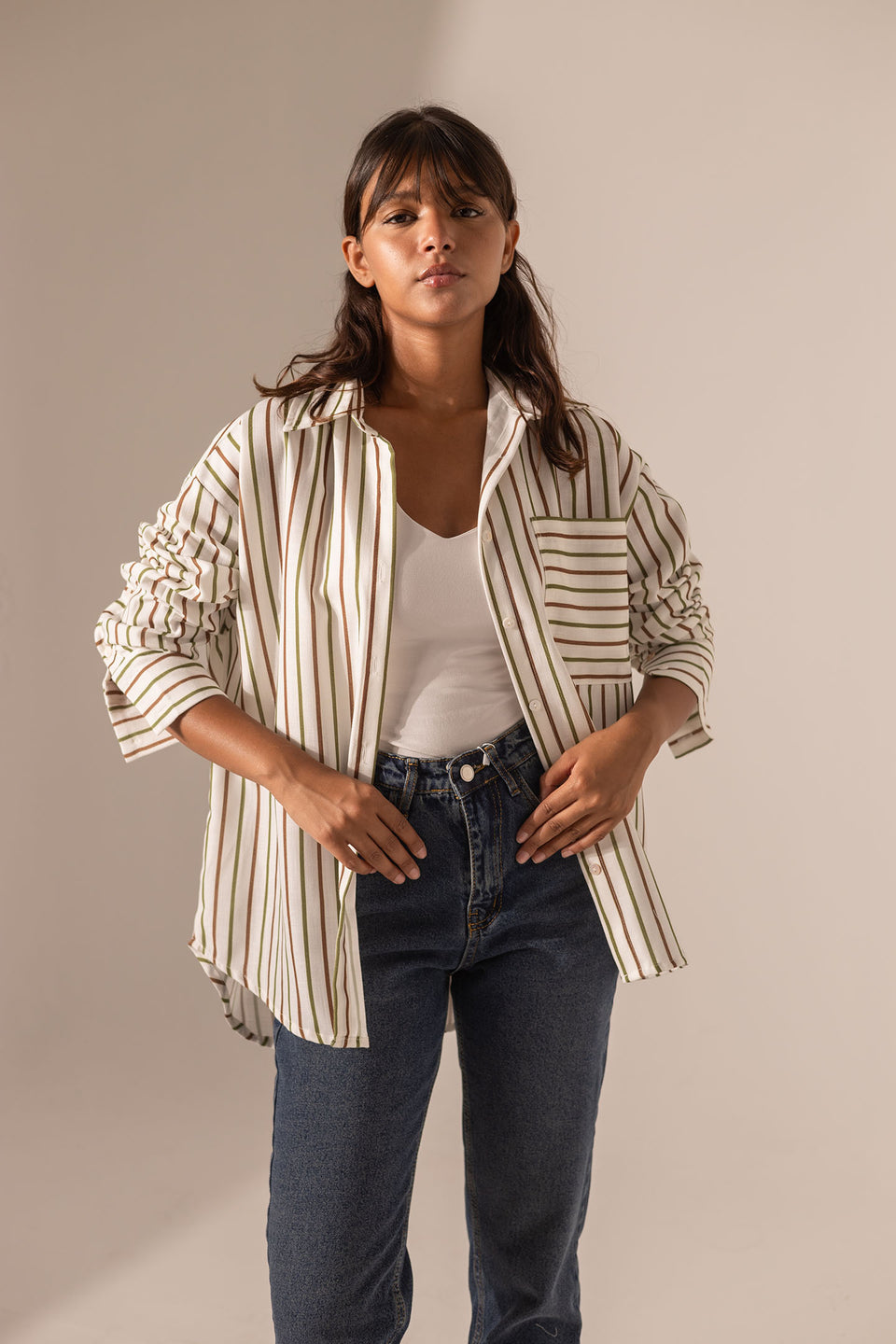 Colorful Striped Long Sleeve Shirt