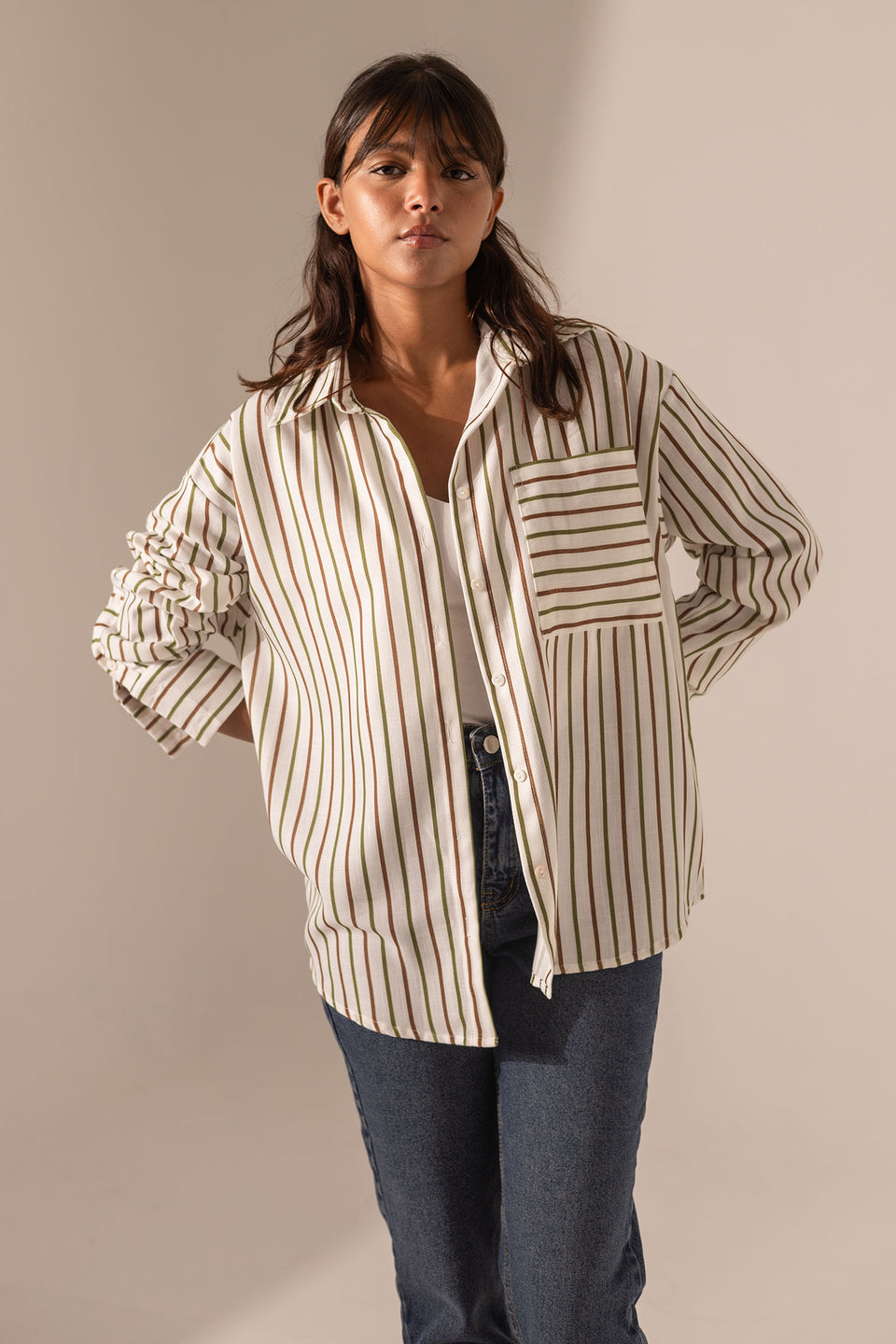 Colorful Striped Long Sleeve Shirt
