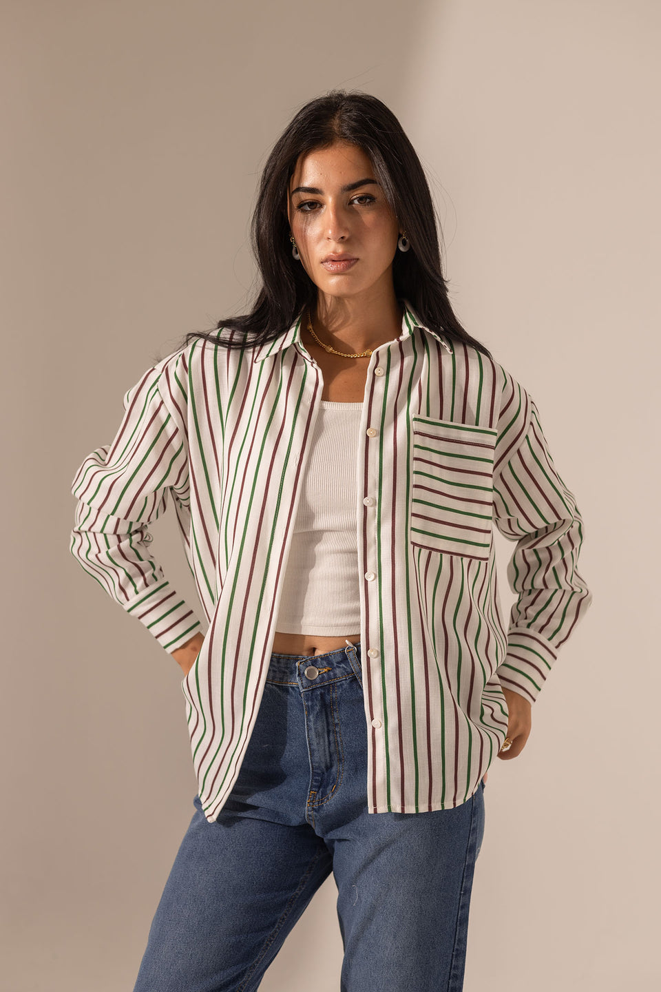 Colorful Striped Long Sleeve Shirt