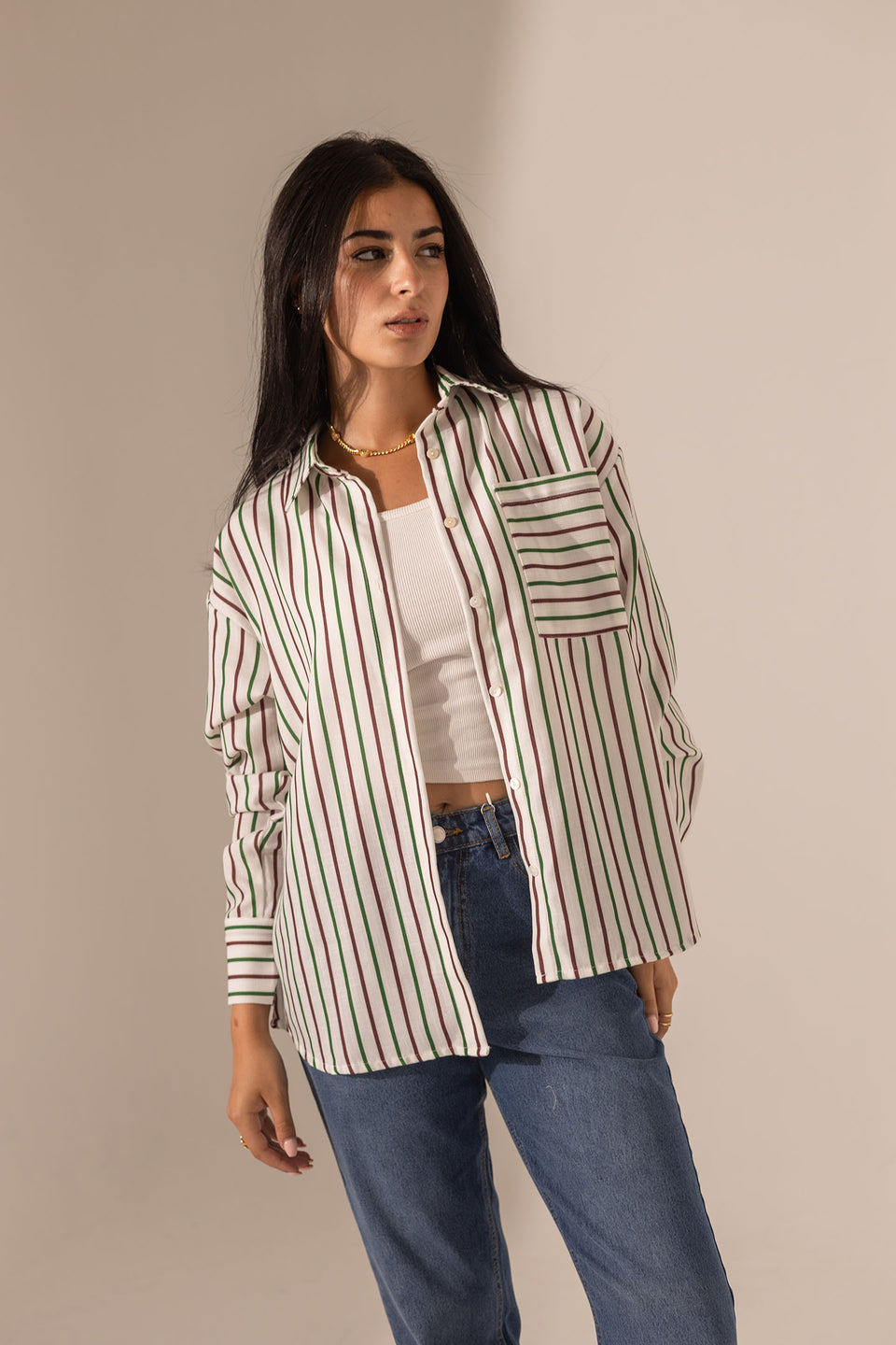 Colorful Striped Long Sleeve Shirt