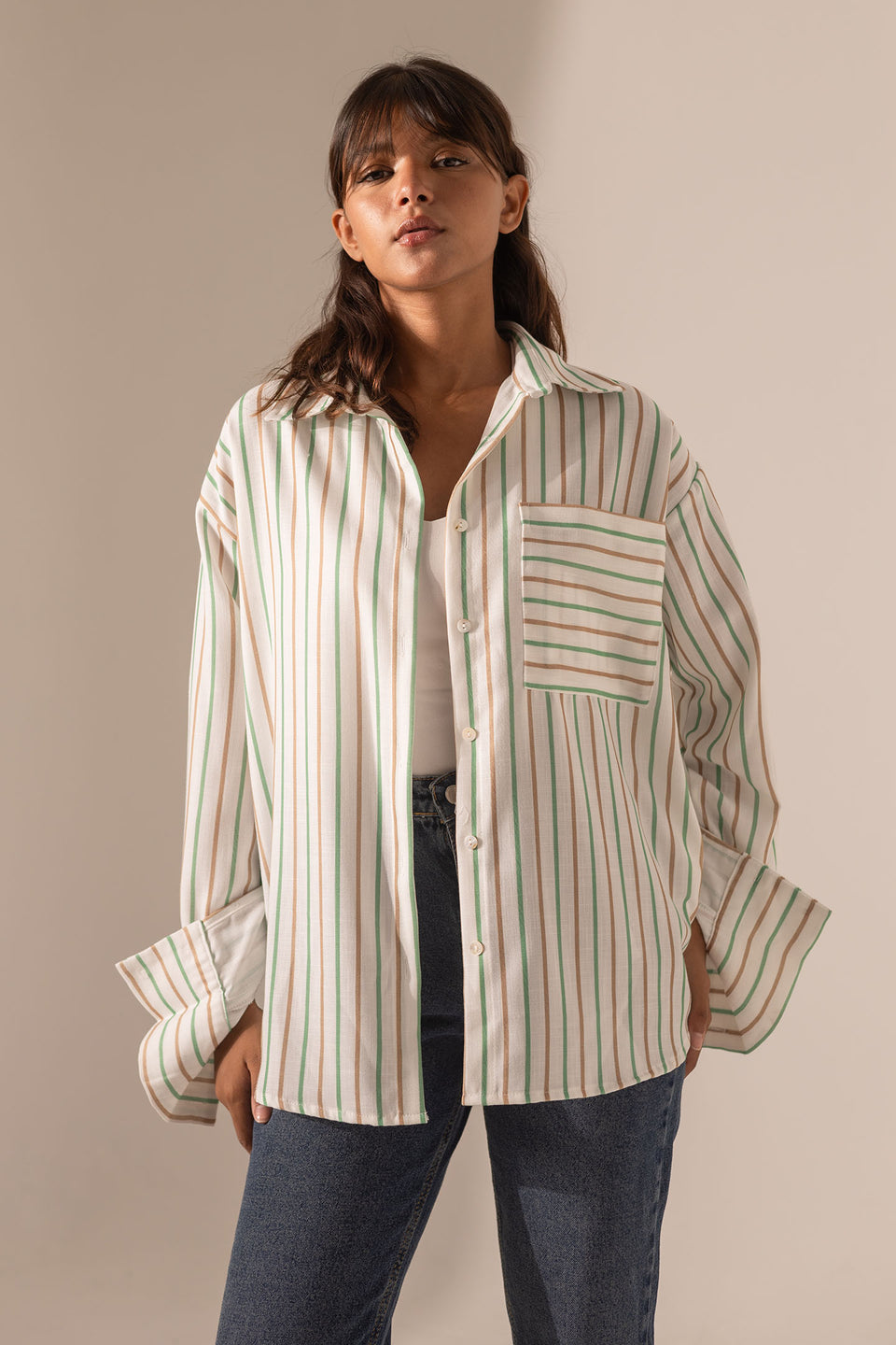 Colorful Striped Long Sleeve Shirt
