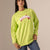 Lime Printed Long Sleeves T-Shirt
