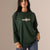 Olive Printed Long Sleeves T-Shirt