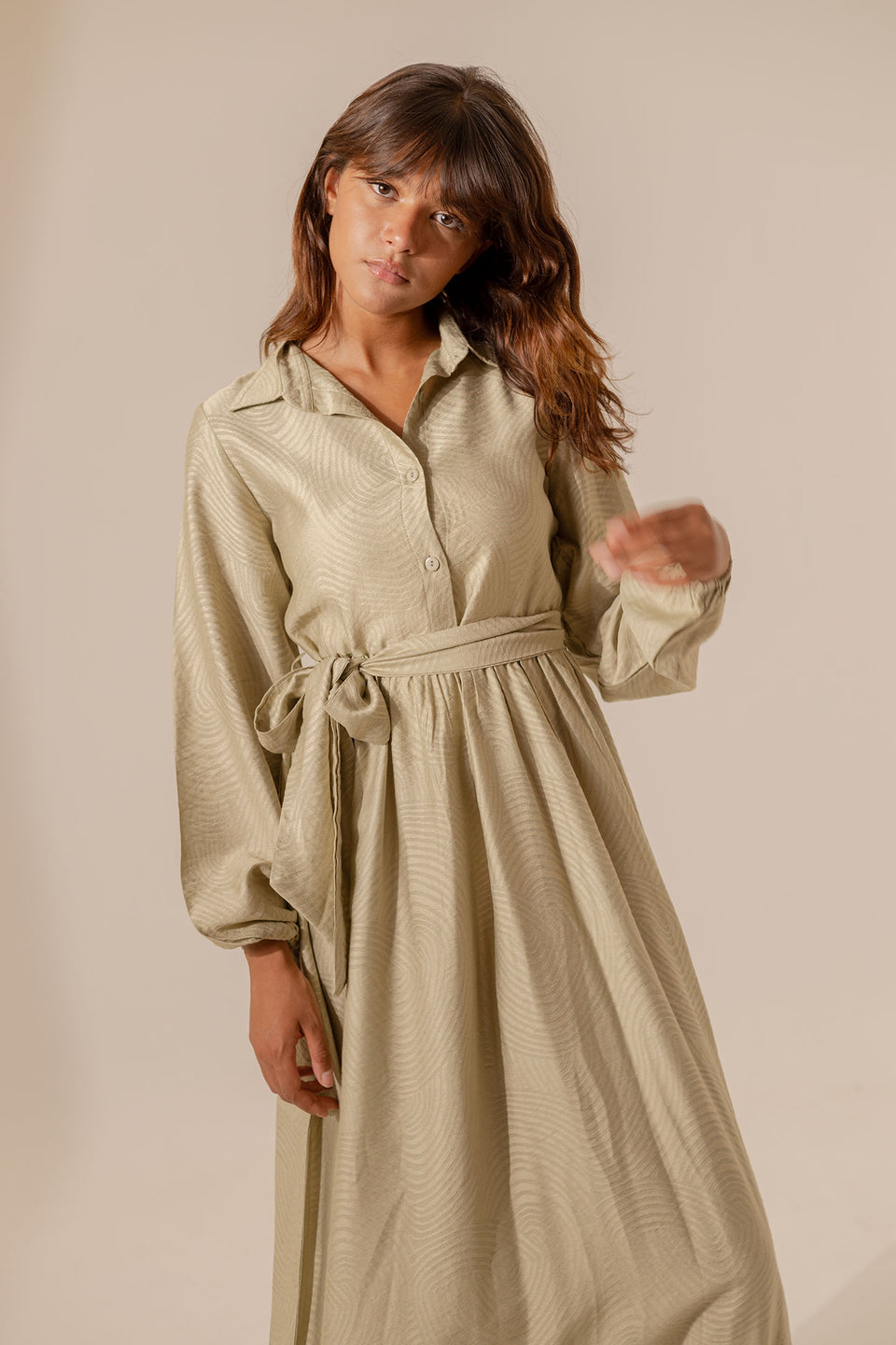 Bestag Collared Maxi Dress