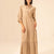 Beige Summer Long Dress With Belt