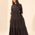 Black Summer Long Dress With Belt