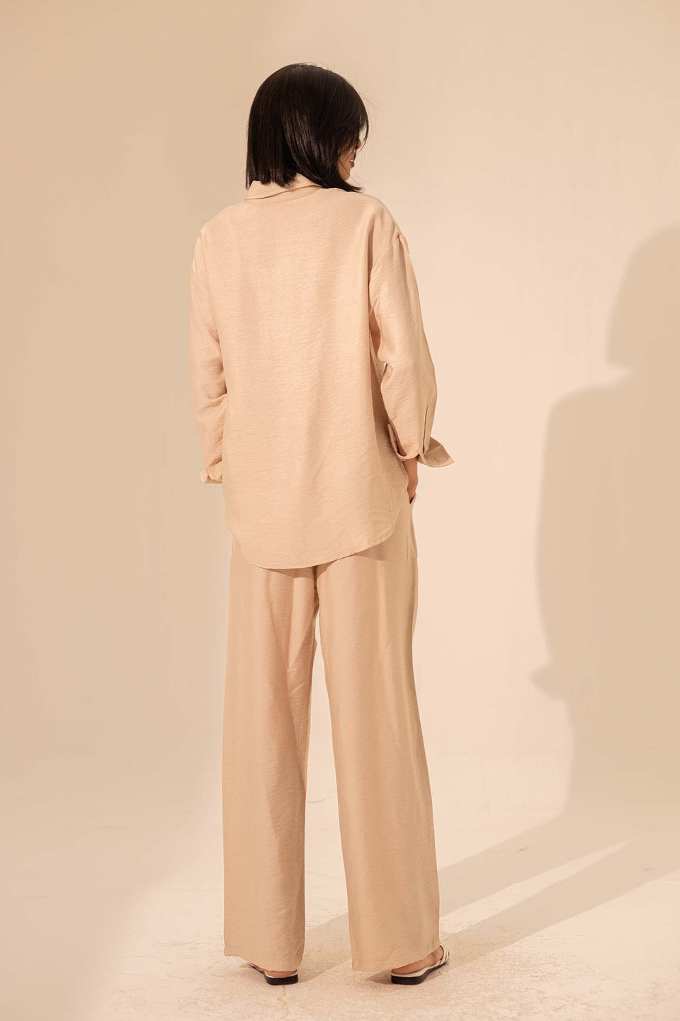 Beige Summer Linen Pants