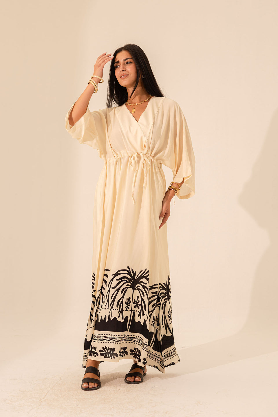 Black Wrap Summer Dress