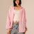 Rose Linen Wide Sleeves Shirt