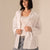 White Linen Wide Sleeves Shirt