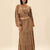 Brown Crop Top & Maxi Skirt Set